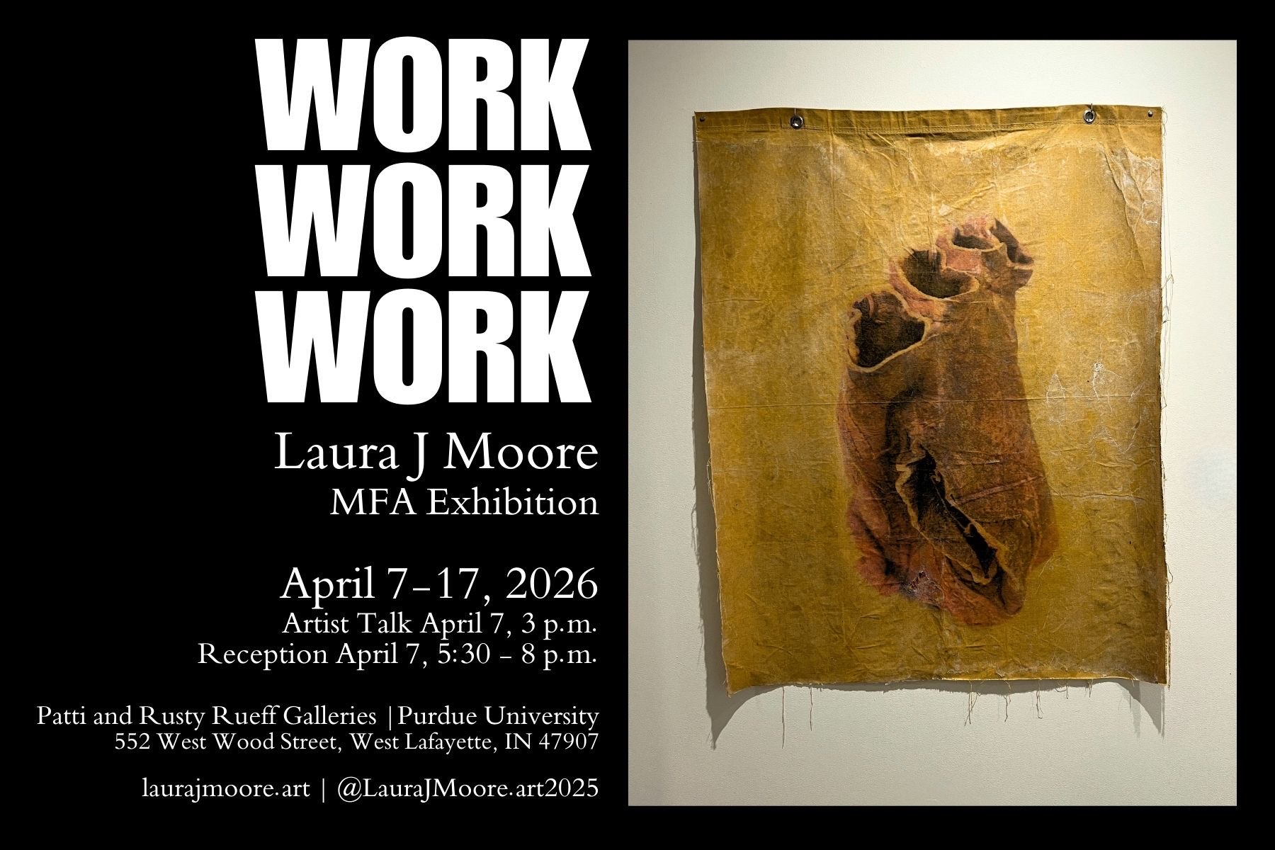 MFA Thesis Exhibition promotional material